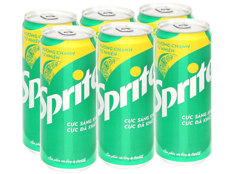 Thùng 24 lon nước ngọt Sprite hương chanh 330ml l SIÊU THỊ HOA BA