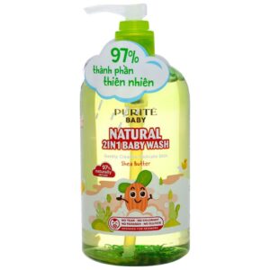 Tắm gội toàn thân cho bé Purité bơ đậu mỡ 500ml
