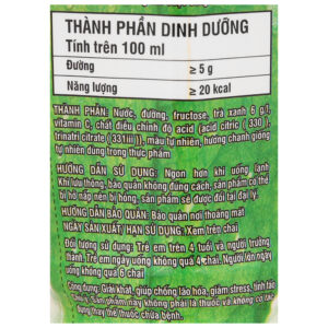 Trà xanh Không Độ vị chanh 455ml