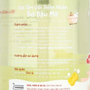 Tắm gội toàn thân cho bé Purité bơ đậu mỡ 500ml