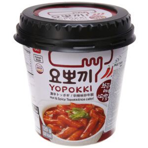 Bánh gạo tokbokki Yopokki siêu cay ly 120g