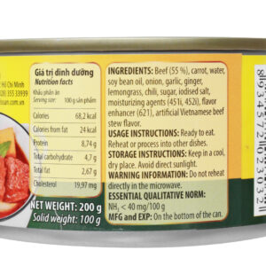 Bò kho Vissan hộp 200g