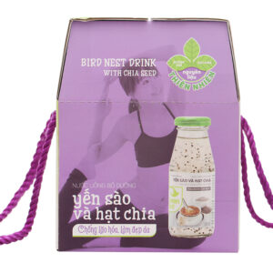 6 chai nước yến sào hạt chia Green Bird 185ml