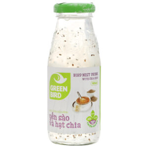 6 chai nước yến sào hạt chia Green Bird 185ml