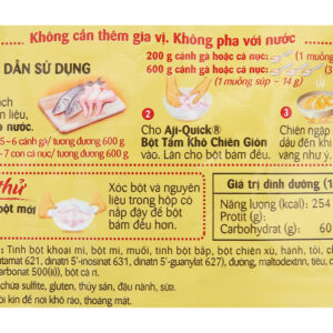 Bột tẩm khô chiên giòn Aji-Quick gói 84g