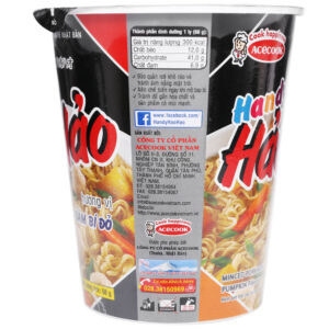 Mì Handy Hảo Hảo thịt bằm bí đỏ ly 68g