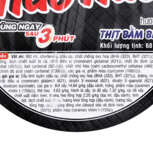 Mì Handy Hảo Hảo thịt bằm bí đỏ ly 68g