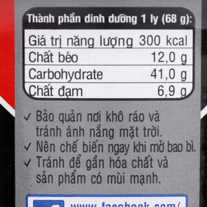 Mì Handy Hảo Hảo thịt bằm bí đỏ ly 68g