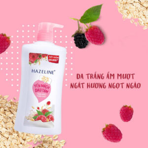 Sữa Tắm Hazeline Yến Mạch Dâu Tằm Sáng Da 900g