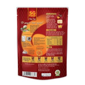 Cháo tươi cá hồi đậu hà lan SG food