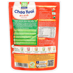 Cháo tươi SG Food Baby gà và cà rốt gói 240g
