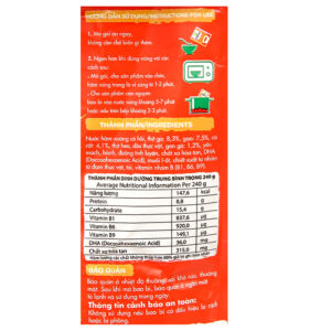 Cháo tươi SG Food Baby gà và cà rốt gói 240g