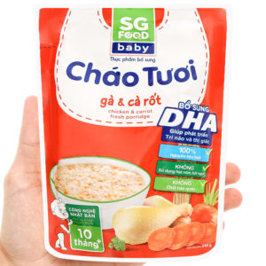 Cháo tươi SG Food Baby gà và cà rốt gói 240g