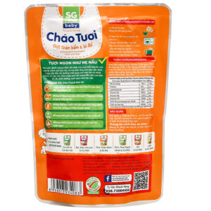 Cháo tươi SG Food Baby thịt thăn bằm và bí đỏ gói 240g