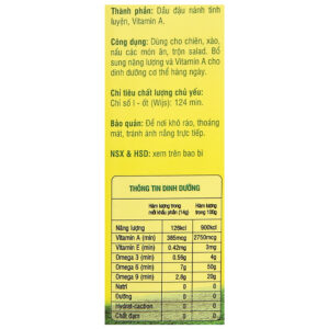 Dầu đậu nành tự nhiên Coba can 2 lít