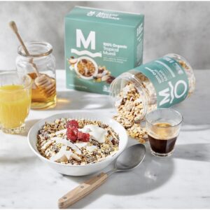 Ngũ cốc Muesli hữu cơ Murray River Organics - Vị trái cây nhiệt đới Tropical - lọ 400g