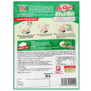 Gia vị nêm sẵn nấu phở bò Aji-Quick gói 57g