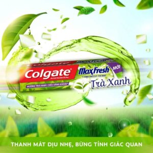 Kem Đánh Răng Colgate Trà Xanh + Tặng Bàn Chải Đánh Răng Maxfresh 230g