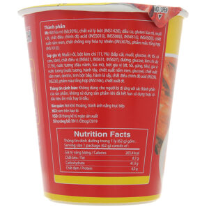 Mì kim chi Jin Ottogi ly 62g