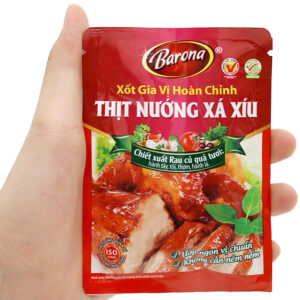Xốt gia vị hoàn chỉnh ướp thịt nướng xá xíu Barona gói 80g