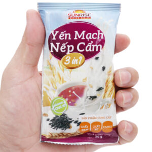 Yến mạch nếp cẩm 3 trong 1 Sunrise bịch 210g