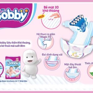 Bỉm/Tã dán Bobby size M - 26 Miếng