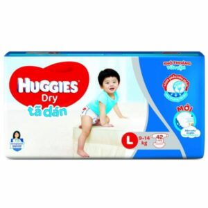 Tã dán Huggies Dry-Jumbo (L, 9-14kg, 42 miếng)