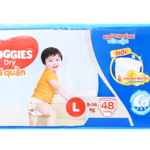 Tã quần Huggies Dry size L 48 miếng (cho bé 9 - 14kg)