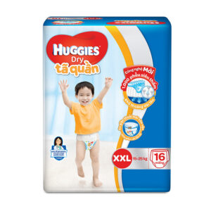Bỉm - Tã quần Huggies size XXL - 16 miếng (Cho bé 15 - 25kg)