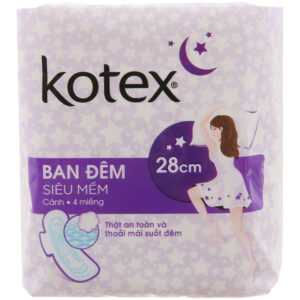 Băng vệ sinh ban đêm Kotex siêu mềm 4 miếng