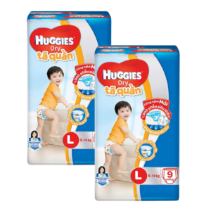 Tã quần Huggies size L - 9 miếng (Cho bé 9 - 14kg)