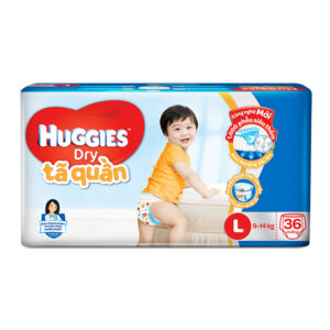 Tã quần Huggies Dry size L 36 miếng (cho bé 9 - 14kg)