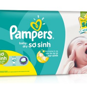 Tã dán Pampers Newborn 40 miếng bịch Tiết kiệm (