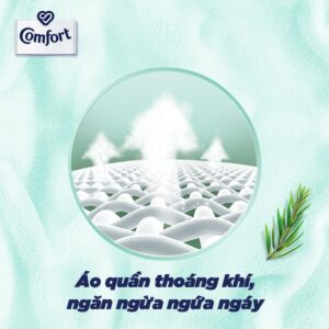 Nước Xả Vải Em Bé Comfort Kháng Khuẩn Dịu Nhẹ Với Công Thức Kháng Khuẩn Túi 1.8L