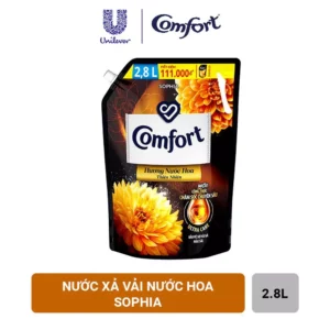 Nước Xả Vải Comfort Giữ Màu & Bền Vải Một Lần Xả Hương Sophia túi 2.8L
