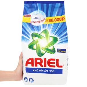Bột giặt Ariel khử mùi ẩm mốc 5kg