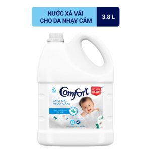 Nước xả vải em bé Comfort cho da nhạy cảm với công thức riêng dịu nhẹ 100% nguồn gốc thực vật, Chai 3.8L