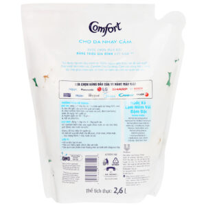 Nước xả vải Comfort em bé cho da nhạy cảm dịu nhẹ 100% nguồn gốc thực vật 2.8l
