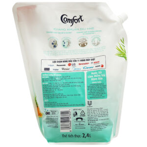 Nước xả vải em bé Comfort kháng khuẩn dịu nhẹ chiết xuất tràm trà thiên nhiên túi 2.8l