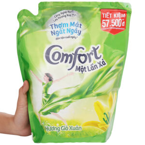 Nước xả vải Comfort một lần xả hương gió xuân túi 2.6 lít