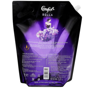 Nước xả vải Comfort giữ màu và bền vải một lần xả hương nước hoa thiên nhiên Bella túi 3.2l