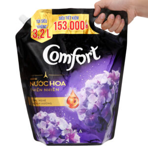 Nước xả vải Comfort giữ màu và bền vải một lần xả hương nước hoa thiên nhiên Bella túi 3.2l