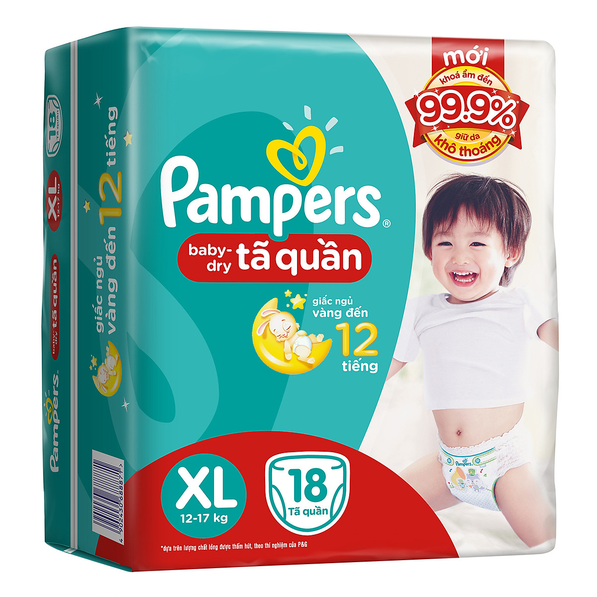 Pampers All round Protection Pants, Large size baby diapers (LG) - Haim