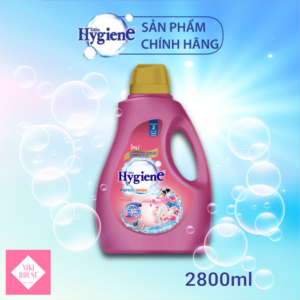 Nước giặt xả Hygiene đậm đặc 2800ml can hồng đậm