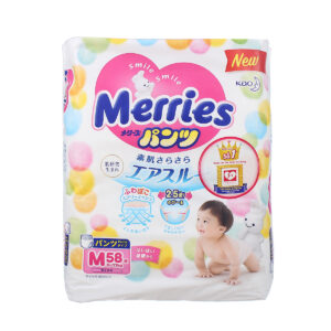 Bỉm - Tã quần Merries size M - 58 miếng (cho bé 6 - 11kg)