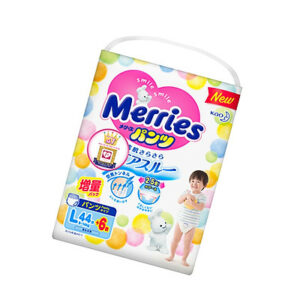 Bỉm - Tã quần Merries cộng miếng size L 44+6 miếng (Cho bé 9~14kg)