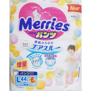 Bỉm tã quần Merries size L 44 miếng (9-14kg)