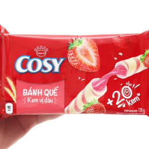 Bánh quế vị kem dâu Cosy gói 132g